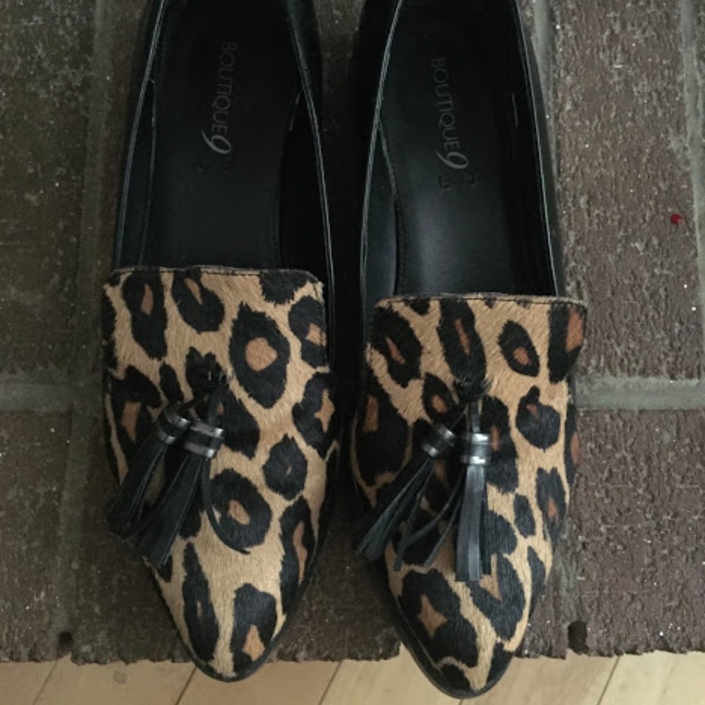 Leopard print loafer, work shoes, everyday shoes,